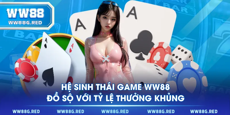 Hệ sinh thái game WW88 đồ sộ với tỷ lệ thưởng khủng