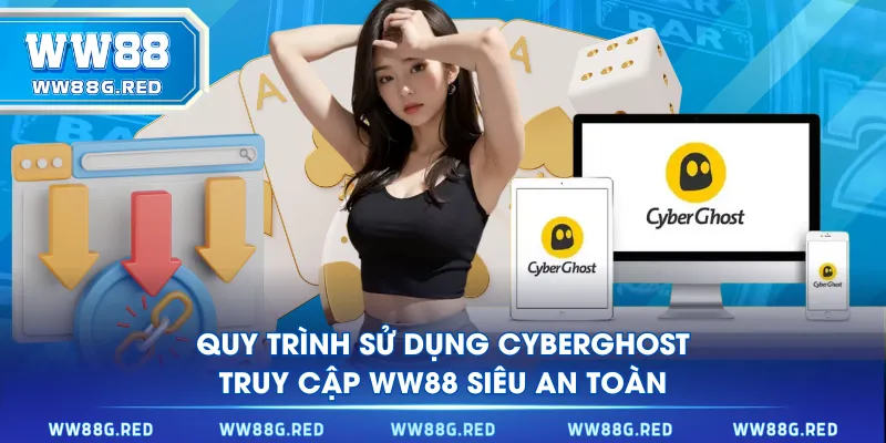 Quy trình sử dụng CyberGhost truy cập WW88 siêu an toàn
