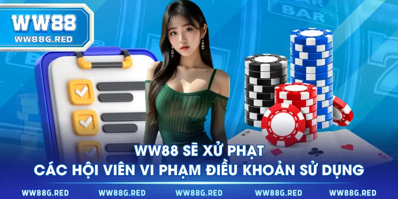 WW88 sẽ xử phạt các hội viên vi phạm điều khoản sử dụng
