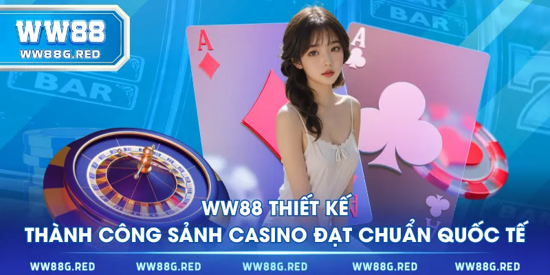 WW88 thiết kế thành công sảnh Casino đạt chuẩn quốc tế