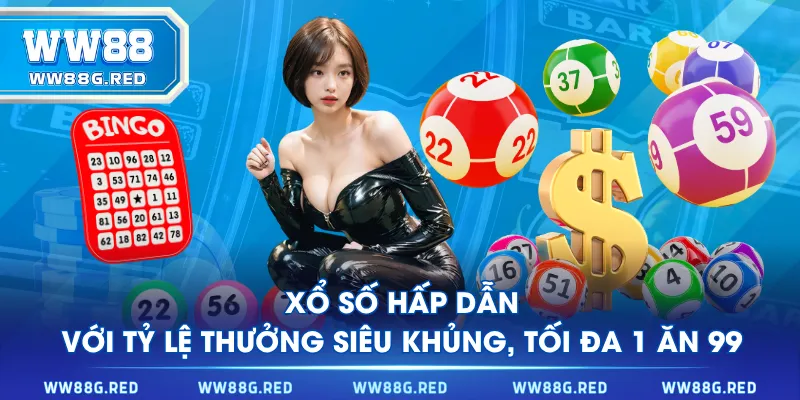 Xổ Số hấp dẫn với tỷ lệ thưởng siêu khủng, tối đa 1 ăn 99